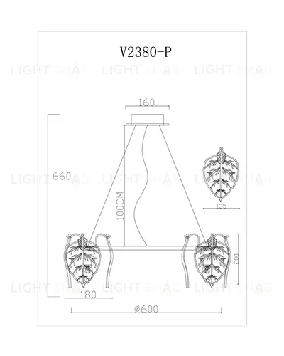 Хрустальная подвесная люстра Moderli V2380-P Shine 8*E14*40W УТ000017287