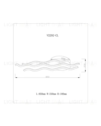 Светодиодный потолочный светильник Moderli V2292-CL Liberty LED*44W УТ000017261