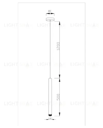 Светодиодный подвесной светильник Moderli V2320-PL Siento LED*3W УТ000017267