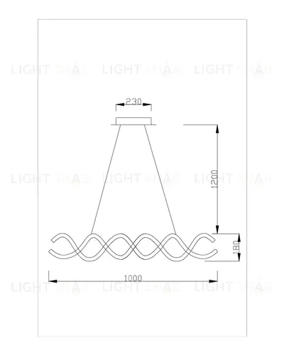 Светодиодный подвесной светильник Moderli V1960-PL Losso LED*58W УТ000017176