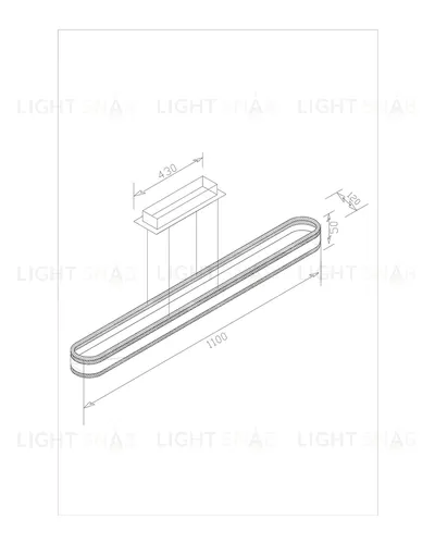 Светодиодный подвесной светильник Moderli V1920-PL Leuch LED*92W УТ000017167