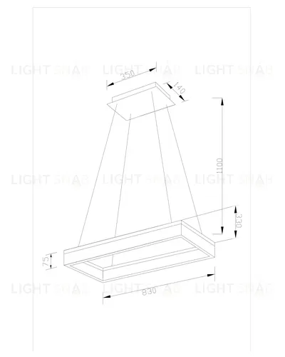 Светодиодный подвесной светильник Moderli V1730-PL Euro LED*42W УТ000017129