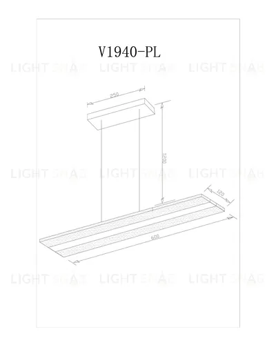 Светодиодный подвесной светильник Moderli V1940-PL Holo LED*24W УТ000017173