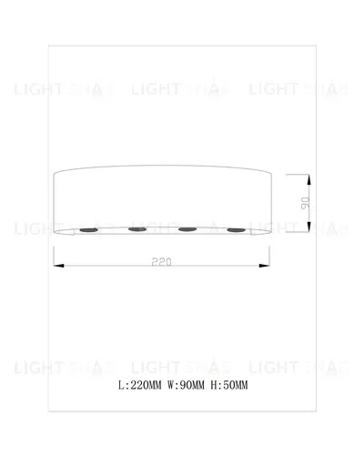 Светодиодный настенный светильник Moderli V1901-WL Querto LED*8W УТ000017164