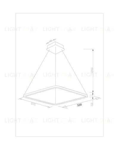 Светодиодная подвесная люстра Moderli V2270-PL Bright LED*39W УТ000017252