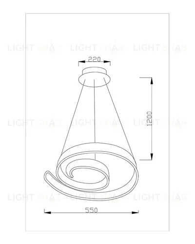 Светодиодная подвесная люстра Moderli V1951-PL Judo LED*96W УТ000017175