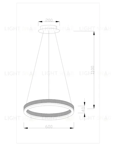 Светодиодная подвесная люстра Moderli V1753-PL Bona LED*38W УТ000017136