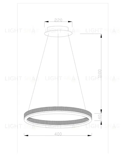 Светодиодная подвесная люстра Moderli V1751-PL Bona LED*24W УТ000017134