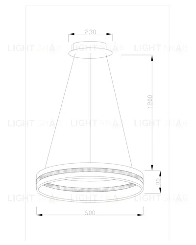 Светодиодная подвесная люстра Moderli V1741-PL Strips LED*76W УТ000017132