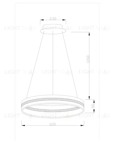 Светодиодная подвесная люстра Moderli V1740-PL Strips LED*76W УТ000017131