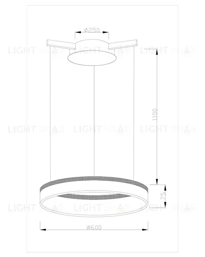 Светодиодная подвесная люстра Moderli V1721-PL Via LED*39W УТ000017126