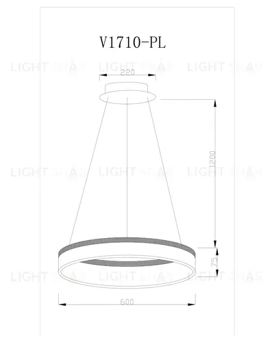 Светодиодная подвесная люстра Moderli V1710-PL Strips LED*39W УТ000017124