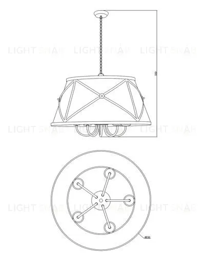 Светильник подвесной Moderli V1260-5P Berta 5*E27*60W УТ000017031