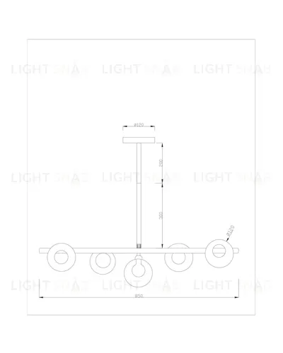 Потолочная люстра Moderli V2211-C Sara 5*G9*5W УТ000017242