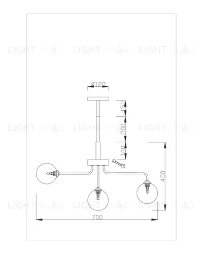 Потолочная люстра Moderli V2181-C Heavy 5*G9*5W УТ000017237