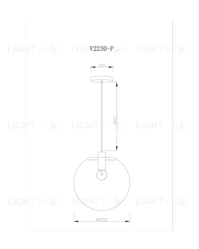 Подвесной светильник Moderli V2230-P Aurora 1*E27*60W УТ000017246