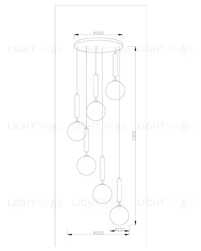 Подвесной светильник Moderli V2031-1P Covey 6*G9*5W УТ000017193