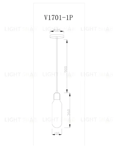 Подвесной светильник Moderli V1701-1P One 1*E27*60W УТ000017123