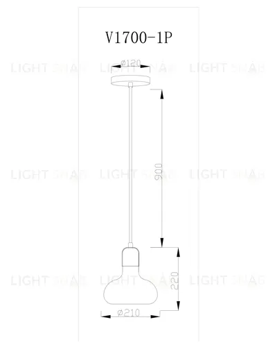 Подвесной светильник Moderli V1700-1P One 1*E27*60W УТ000017122