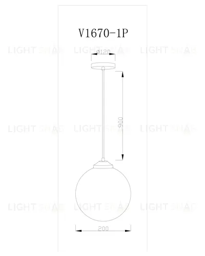 Подвесной светильник Moderli V1670-1P Graphic 1*E27*60W УТ000017117