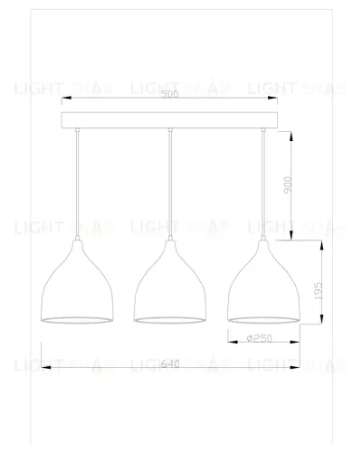 Подвесной светильник Moderli V1401-3P Ria 3*E27*60W УТ000017083