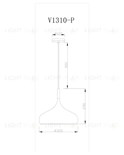 Подвесной светильник Moderli V1310-P Smoky 1*E27*60W УТ000017061