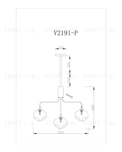 Подвесная люстра Moderli V2191-P Santa 5*G9*5W УТ000017239