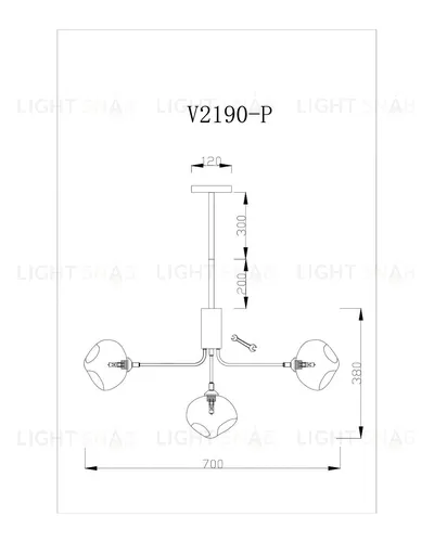 Подвесная люстра Moderli V2190-P Santa 7*G9*5W УТ000017238