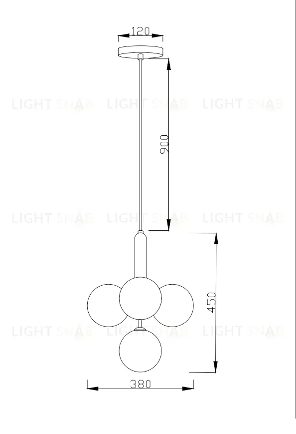 Подвесная люстра Moderli V2051-P Covey 4*G9*5W УТ000017197