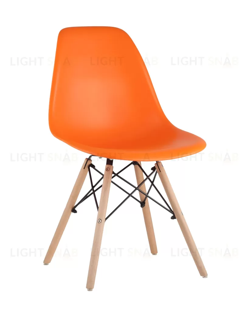 Стул Eames DSW оранжевый x4 УТ000005349