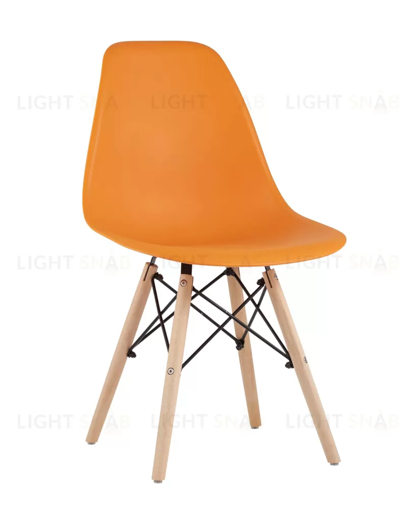 Стул Eames Style DSW оранжевый x4 УТ000003482