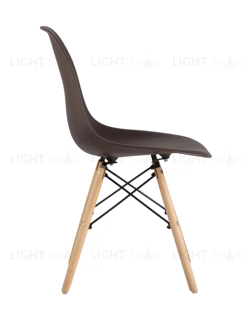 Стул Eames DSW коричневый x4 УТ000005350