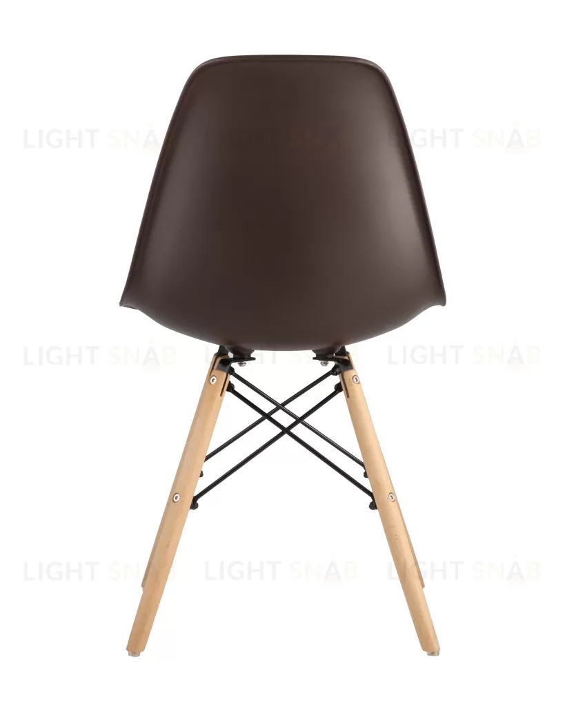 Стул Eames DSW коричневый x4 УТ000005350