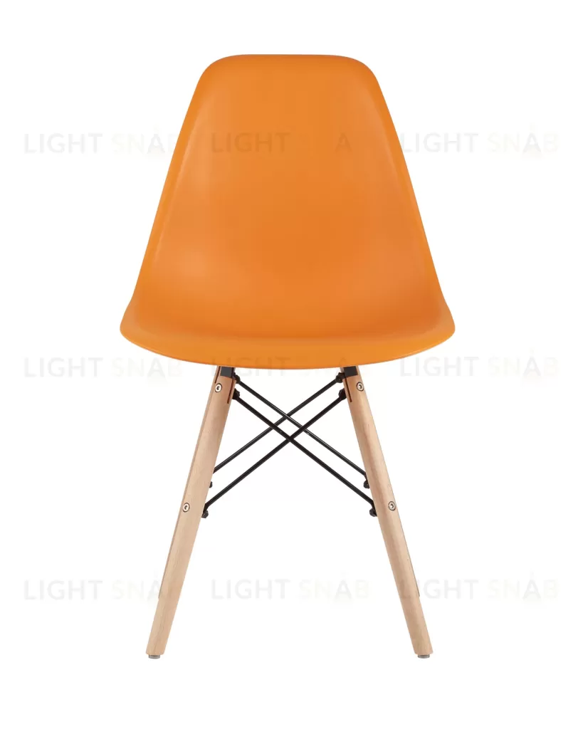 Стул Eames Style DSW оранжевый x4 УТ000003482