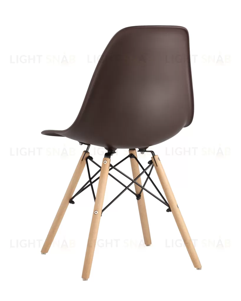 Стул Eames DSW коричневый x4 УТ000005350