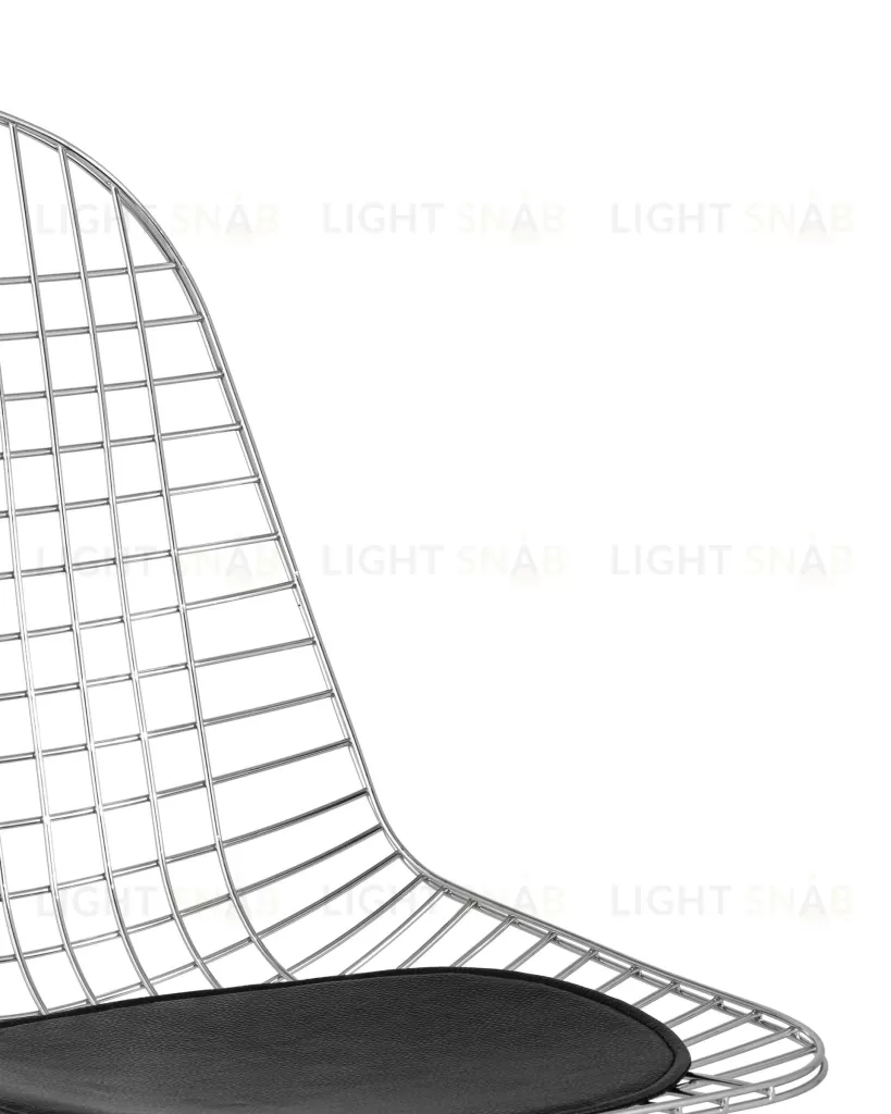 Стул обеденный Eiffel хромированный с черной подушкой УТ000004227