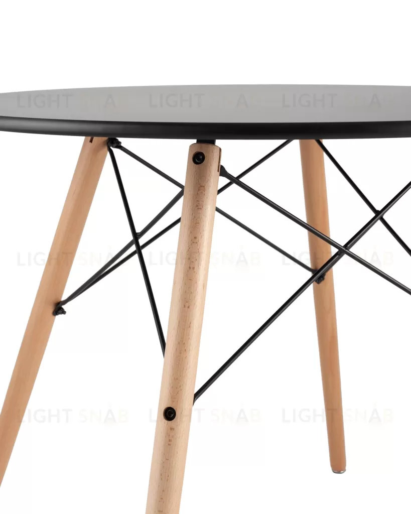 Стол Eames DSW D80 черный УТ000001475