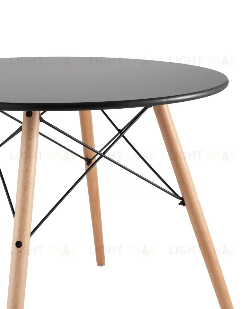 Стол Eames DSW D80 черный УТ000001475