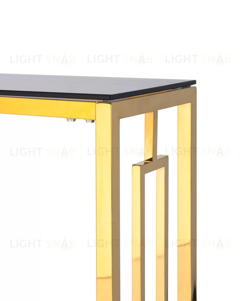 Консоль БРУКЛИН 115*30 золото стекло smoke УТ000001496