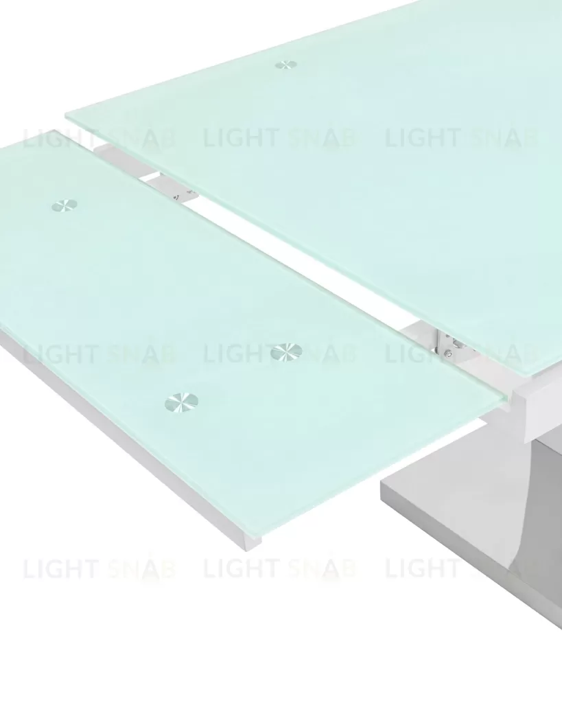 Стол обеденный Верона раскладной 160-220*90 глянцевый белый УТ000003496