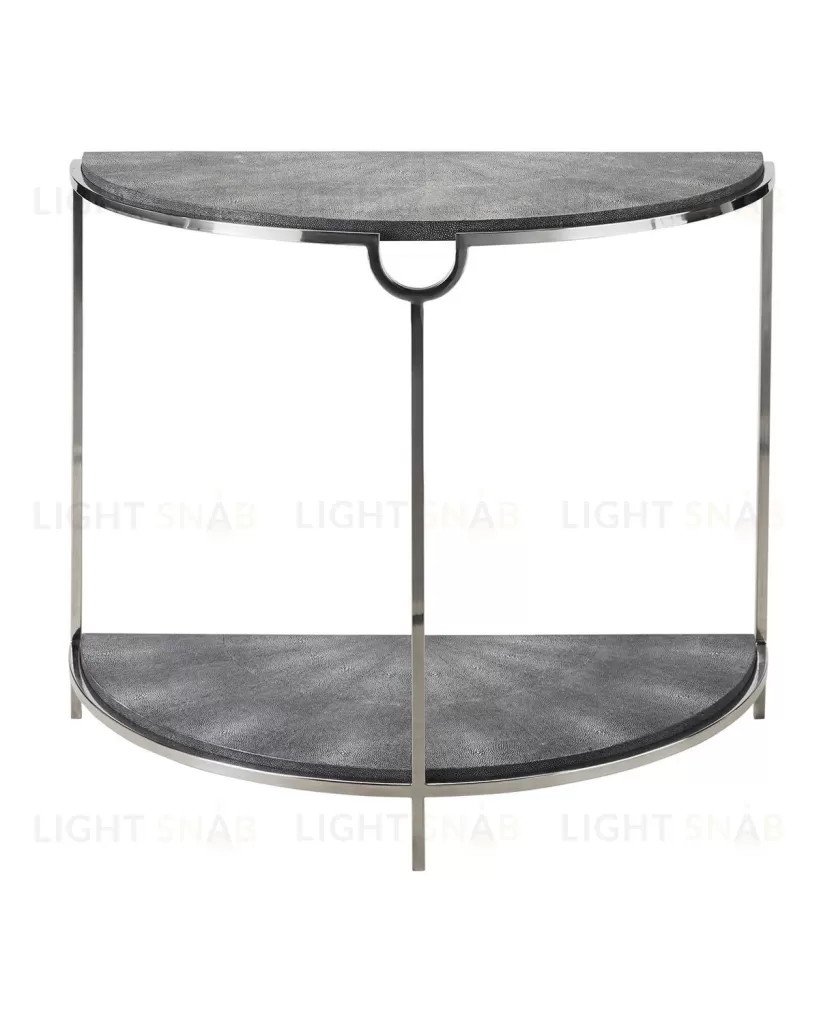 Серая полукруглая консоль “Мэгги” LHFCT396CS/DPO light charcoal