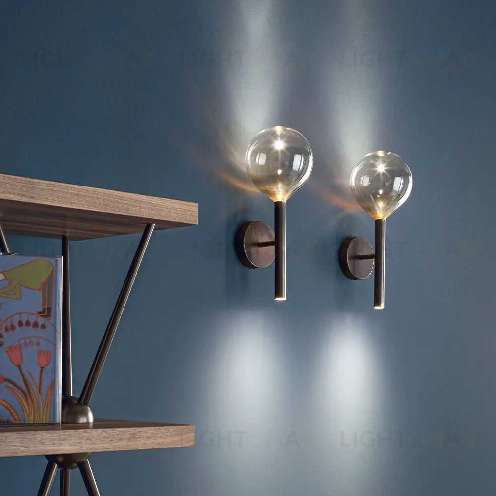 Настенный светильник (Бра) GEORGINA G-484W/BK