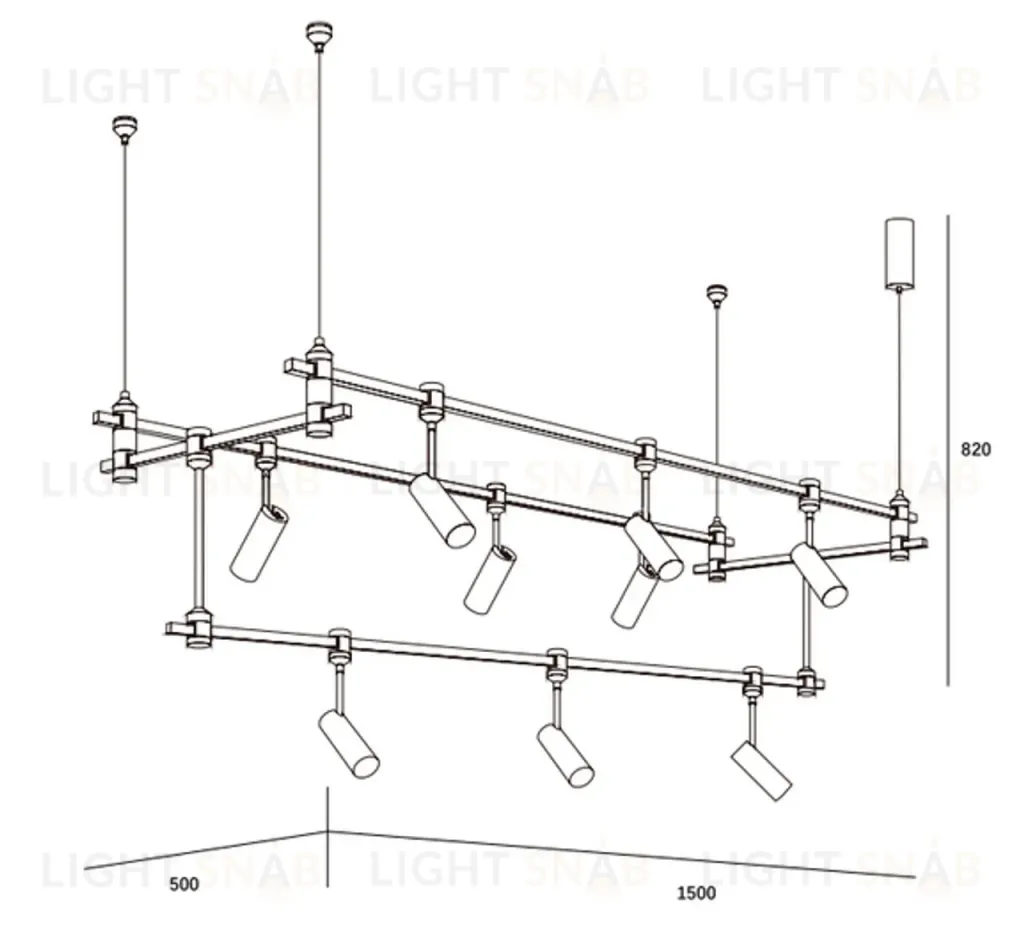 Люстра VAKRE YM-FJ004