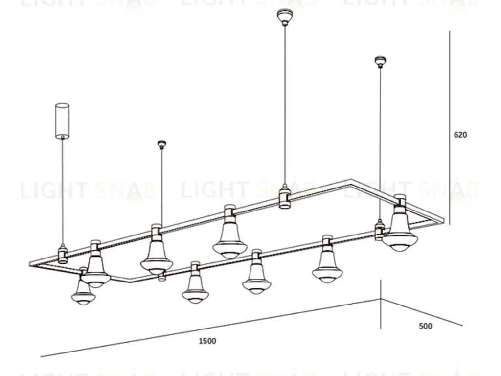 Люстра DUKE YM-FZ002