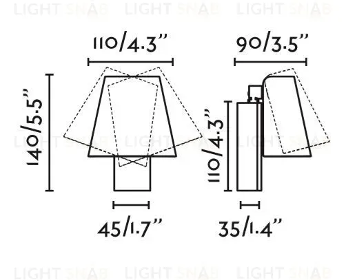 Светильник настенный Le Petit satin gold 62163 62163
