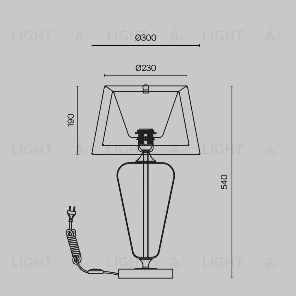 Настольный светильник VIRE  Z005TL-01CH