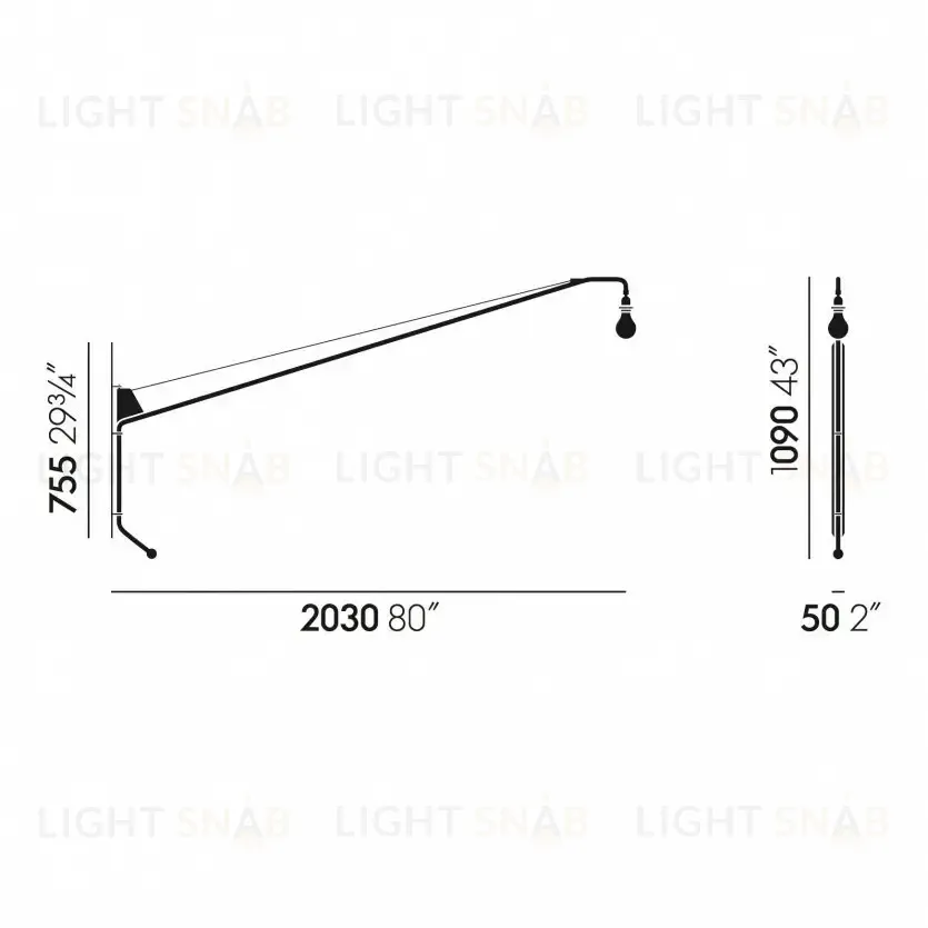 Настенный светильник (Бра) POTENCE by Vitra OW5226