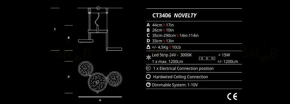 Люстра LUNA by SERIP OL5173