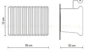 Настенный светильник (Бра) UMARELL by KARMAN OW5114
