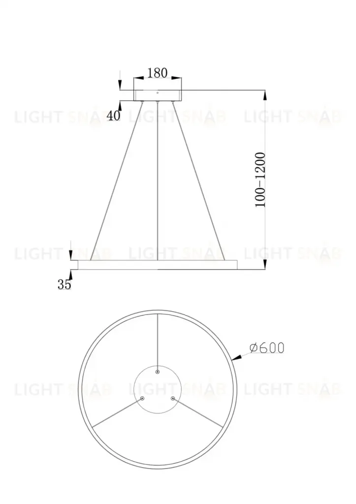 Подвесной светильник RIMET MOD058PL-L32B4K